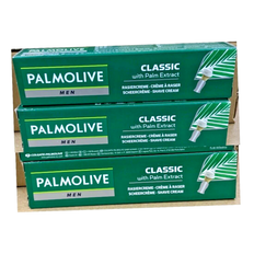 3x palmolive classic with palm extract shaving cream 100ml (3 tubes)