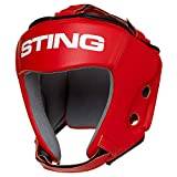 STING AIBA Competition MMA/Boxing Headguard – Red, XL