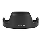 Camera Lens Hood LH DC90 Plastic Black Petal Shape for SX60 HS Lenses Adjustable Photography Accessories