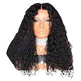 Mannequin Head, Soft Women'S Black Lace Wig, Durable and Comfortable Wavy Synthetic Hair with Elasticated Strap for Everyday Parties and Cosplay