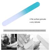 Portable glass nail shiner durable grinding buffer manicure tools (blue)