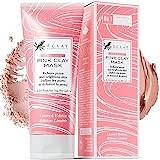 Pink Clay Face Mask – More Clearer Skin with Organic French Kaolin & Bentonite, Clay Mask – With Lactic Acid & Retinol for Bright Complexion - 7 Antioxidants - 60ml