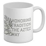 Shopagift Honoring Tradition Aztec Way Mug Ancient Mythology Mayan White 11oz Large Ceramic Cup