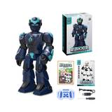 Control Robot for Kids Extra Large, 15.4" Programmable RC Robot Toy Gesture Sensing & Voice Control(Blue)