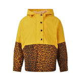 Mustard Leopard Print Rain Jacket - 10 Years