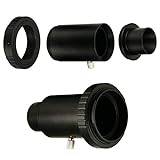 1.25 Inch Telescope Camera Adapter,T-Ring Adapter, All Metal Telescope Extension Tube M42 T-Mount Adapter for Nikon Camera