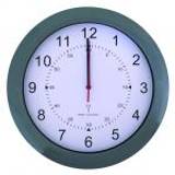Radio Controlled Wall Clock With Grey Case
