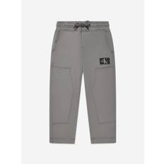 Boys Silk Spacer Workwear Joggers in Grey - Grey / 6 Yrs