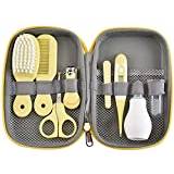 AOOPOO Baby Care & Wash Bag, 8 Piece Baby Care Kit Nurse Set for Newborn Baby Hair Care Kids Health Care Grooming Brush Kit (Color 2)