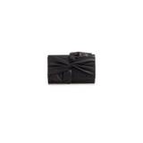 Aftershock London Black Evening Clutch Bag with Bow Detail Colour: Black, Size: One Size
