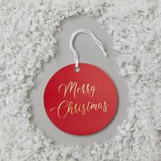 Morrisons Red Merry Christmas Gift Tags