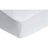 Easycare Double Bed Fitted Sheet - 140cm x 200cm - White - White Sheet