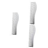 minkissy 3pcs Oily Hair Comb Hair Styling Comb Wide Tooth Comb Styling Comb for Men Hairbrush for Curly Hair Bamboo Brush Teasing Wet Combs Smooth Hair Comb Hairstyling Comb Curls Wide Comb