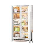 Kitchen Storage Carts Kitchen Storage Rack, Floor To Floor, Multi-layer Storage Cabinet With Door, Multifunctional Cabinet, Microwave Oven, Dishes, Electrical Appliances, Storage Cabinet Multi Utility