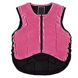 WBTY Kids Equestrian Vest Foam Padded Safety Horse Riding Protective Gear Body Protector Pink (CL)