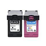 Remanufactured HP 301 XL HP 301 Ink Cartridges Compatible with HP Deskjet 1000 1010 1050 2000 2050 2540 2542 HP Envy 4500 4502 4504 4505 4507 5530 HP Officejet 2620 2622 2624 4630 4632 4634 4636