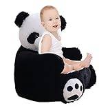Amesor Children Panda Armrest Chair,Soft Sitting Sofa for Children | Stuffed Animal Support Seat, Toddler Animal Furniture for Kids Boys and Girls