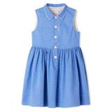 Bonpoint - Blue Anne Cotton Shirt Dress - Kids - Cotton