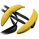 SuanQ Banana Ox Horn Gym Dumbbells Barbell Bar Handle Weightlifting Hand Ring Grippers Strength