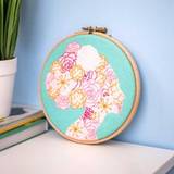She Blooms Embroidery Kit - One Size