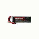 RoaringTop 3S Lipo Battery 5800mah 11.1V 35C with Without Plug (Lead-out Wire) for DJI F450 Trex-500 RC Heli RC Traxxas Car Truck RC Buggy,RC Boat and Drone