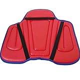 PLAFUETO PU Leather Horse Riding Seat Saver Shock Absorbing Memory Foam Saddle Cushion Pad-Red