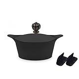 Udc Cookut, The Incredible Black Casserole Dish with Wooden Button, 4.5 L – 24 cm