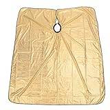 Qyebavge Professional Hair Cutting Cape Adjustable Tightness Easy Clean Extra Long Hairdressing Apron Gold