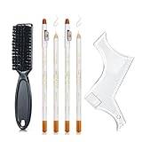 Complete Beard Styling Set Comb And Trimming Guide Brush For Effortless Beard Sculpting Beard Styling And Trimming Kit