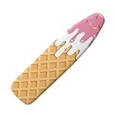 Nopersonality Ice-cream Ironing Board Cover and Pad Standard Size with Hook and Loop Extra Wide Ironing Pad for Table Ventilate Home Decoration