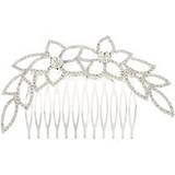 Claire's Crystal Flower And Leaf Hair Comb - Multi