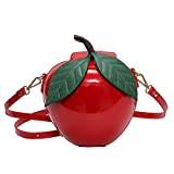 VALICLUD Apple handbag- Apple crossbody bag- Funky unique handbag- Vegan handbag- Fruit Accessories- Apple lover- Festival fashion