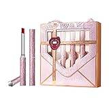 CAOQAO Star And Wish Soft Mist Lipstick Set Pink Bright Lip Glaze Not Easy To Fade Lipstick Makeup Gift Box Sleek Makeup (Pink, One Size)