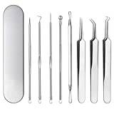 Blackhead Acne Remover Kit - 8 PCS, Professional Stainless Steel Risk-Free Blackhead Extractor Tool Kit, Treatment Of Blackheads, Acne, Pimple and Other Facial Defect