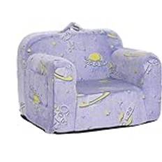 YOTATING Kids Sofa Toddler Chair, Chirldren Couch with Side Pockets Glow in The Dark Kids Armchair with Removable and Washable Cover Carrying Handle Kids Read Sofa for Girl or Boy