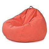 GMDNS Washable Linen Bean Bag Chair Without Filling Big Size Stuffed Pouf Ottoman Beanbag Sofa Bed Puff Relax Lounge Furniture,orange,Extra Large Size 100 * 120CM, 6293397063107