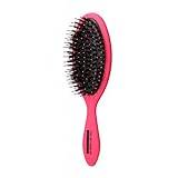 The Detangler Blow Dry Vented Pad Grooming Hair Brush with Reinforced Bristle - Melon