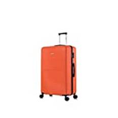 FLYMAX XL 32" Extra Large 4 Wheel Suitcases Spinner Lightweight Luggage ABS Travel Cases Orange