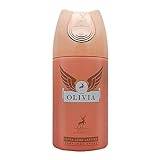 TARIBA OLIVIA DEODORANT BODY SPRAY - 250ML | EXTRA LONG LASTING PERFUMED SPRAY | LUXURY FRAGRANCE SCENT | PREMIUM IMPORTED FRAGRANCE SCENT FOR MEN AND WOMEN (Pack of 1)