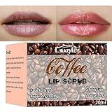 Lip Scrub for Dark Lips,Organic Lip Scrubber Moisturizer | Hydrating Lip Exfoliator for Dry, Cracked & Dark Lips, Coffee Lip Scrubs, Lip Care Products