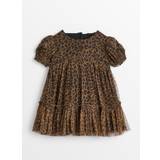 Leopard Print Mesh Party Dress Up to 1 mth