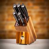 Sabatier Professional 5 Piece Acacia Knife Block Set  - can be Engraved or Personalised  - can be Engraved or Personalised - Acacia Wood