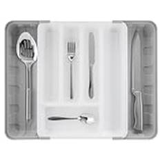 Minky Cutlery Drawer Organiser, Extendable Cutlery Sorter, Kitchen Storage & Organisation, Utensil Holder, Kitchen Accessories, Cutlery Trays, Kitchen Tools & Gadgets, UK Made (Grey)