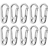 Locking Carabiner D-pe Buckle Spring Key Hook for Hiking Cam Outdoor Activi 10 Pcs Cost-Effective