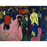 Ernst Ludwig Kirchner Street Dresden - Film Movie Poster - Best Print Art Reproduction Quality Wall Decoration Gift - A1Canvas (30/20 inch) - (76/51 cm) - Stretched, Ready to Hang