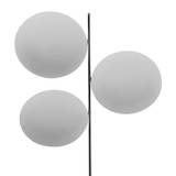 Catellani & Smith - Lederam F3 LED Floor Lamp - weiß/Stab satiniert/3x Scheibe Ø17cm/35x23x198cm/4770lm/2700K/CRI80/Fuß weiß 23x23cm