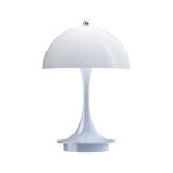 Louis Poulsen Panthella 160 portable rechargeable lamp - Pale blue opal acrylic