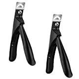 2 Pack Nail Extension Clipper Precise Durable Nail Tip Cutter Acrylic Nail Clipper for Acrylic Extensions False Nails and Tips