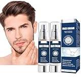 6 in 1 Face Cream for Men Eye Bags, Men's Face Cream Moisturiser, Mens Face Cream, Men's Anti Ageing Face Cream, Wrinkle & Dark Spots Face Moisturiser for Men of All Skin Tones 50ml (2PC)