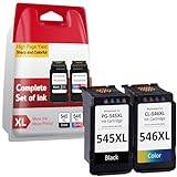 INKYEAH 545 546 Ink Cartridges XL, PG-545 CL-546 XL Replacement for Canon 545 546, Printer Ink 545 546 for Pixma TS3300 TR4500 TS3450 MG2550s TS3150 MX495 MX490 TR4550 TR4551 TS3100 MG2555s iP2850